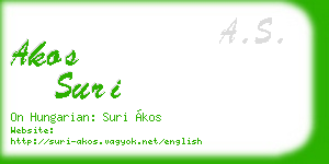 akos suri business card