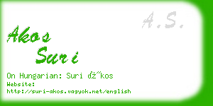 akos suri business card